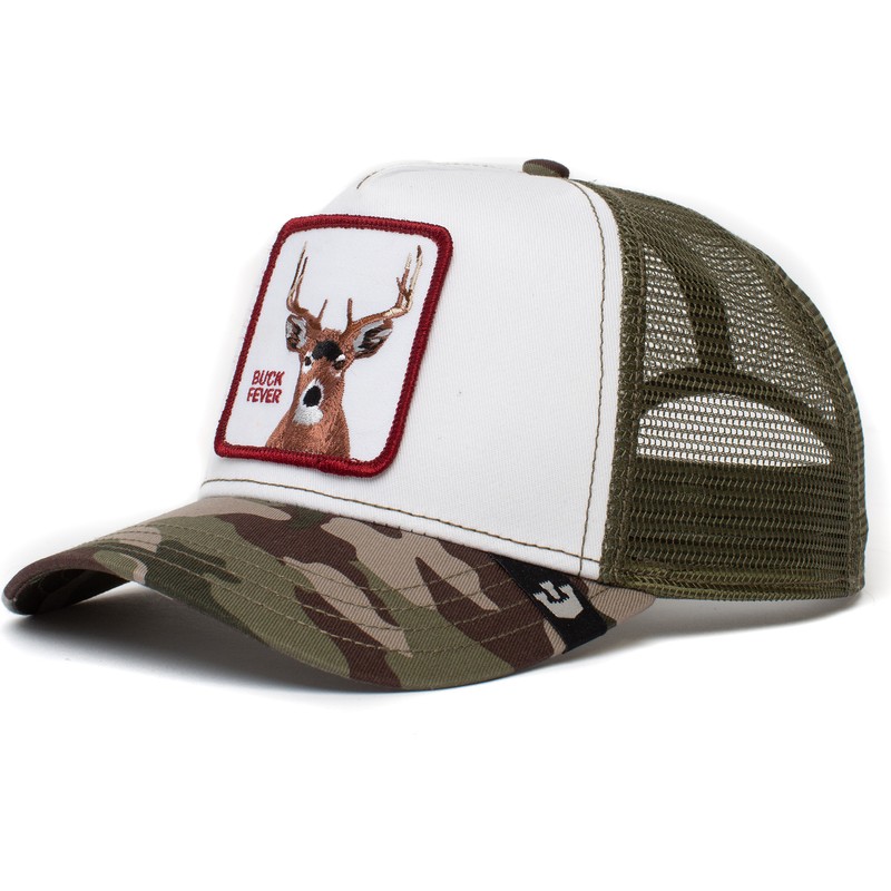 Farm White and Camouflage Trucker Hat 