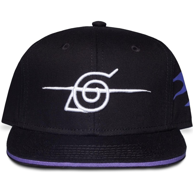 Difuzed Flat Brim Konoha Naruto Black 