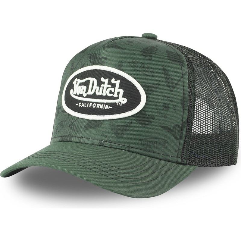 Von Dutch TAT03 Green Trucker Hat 